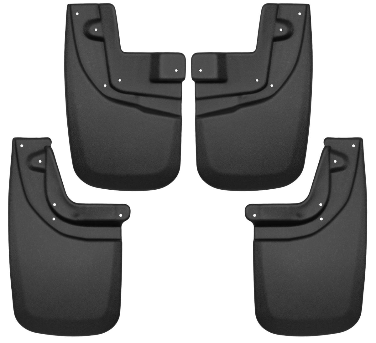 Husky Liners - Husky Liners 05-15 Toyota Tacoma Front and Rear Mud Guard Set Black 56936