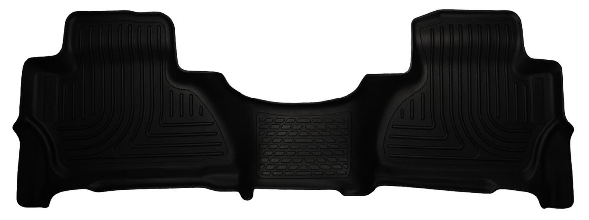 Husky Liners - Husky Liners 2nd Seat Floor Liner 2015 Cadillac Escalade ESV-Black WeatherBeater 14121