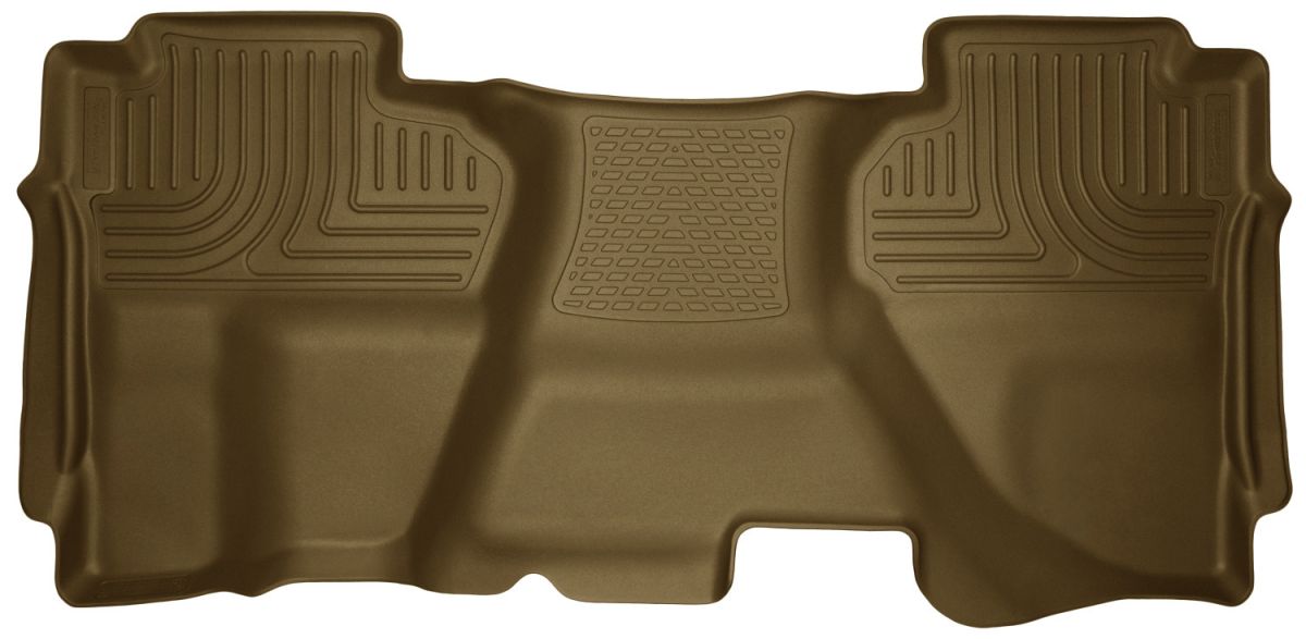 Husky Liners - Husky Liners Floor Liners 2nd Seat (Full Coverage) 07-13 Silverado/Sierra Extended Cab WeatherBeater-Tan 19193