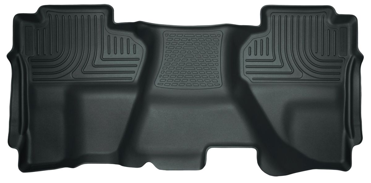 Husky Liners - Husky Liners Floor Liners 2nd Seat (Full Coverage) 14-15 Silverado/Sierra Dbl Cab WeatherBeater-Grey 19242