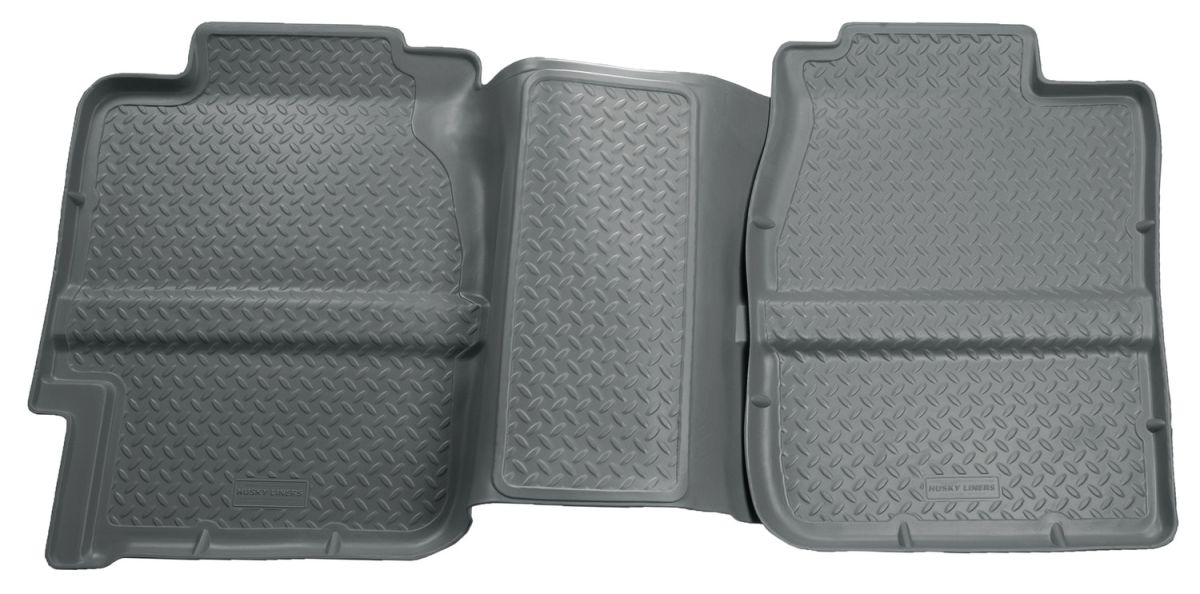 Husky Liners - Husky Liners 2nd Seat Floor Liner 99-07 Silverado/Sierra Extended Cab-Grey Classic Style 61362