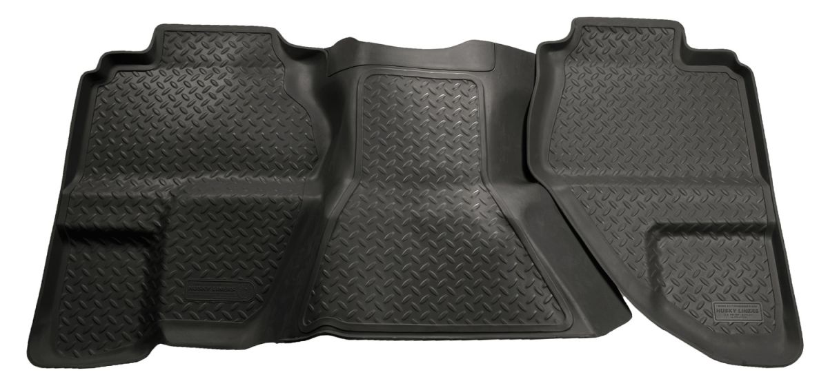 Husky Liners - Husky Liners 2nd Seat Floor Liner 07-13 Silverado/Sierra Extended Cab-Black Classic Style 61371