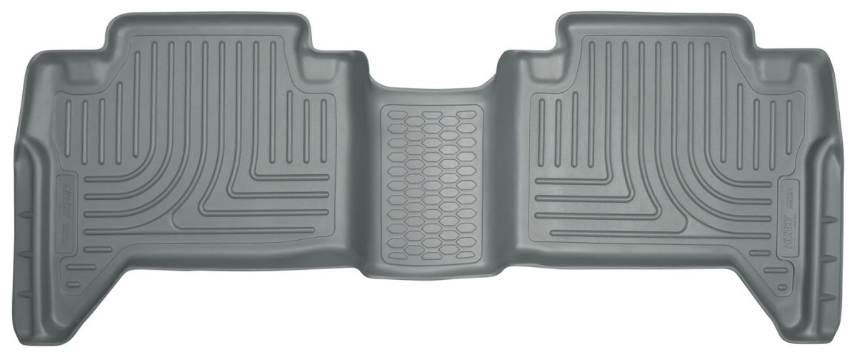 Husky Liners - Husky Liners 2nd Seat Floor Liner 2016 Toyota Tacoma Crew Cab-WeatherBeater-Grey 14952