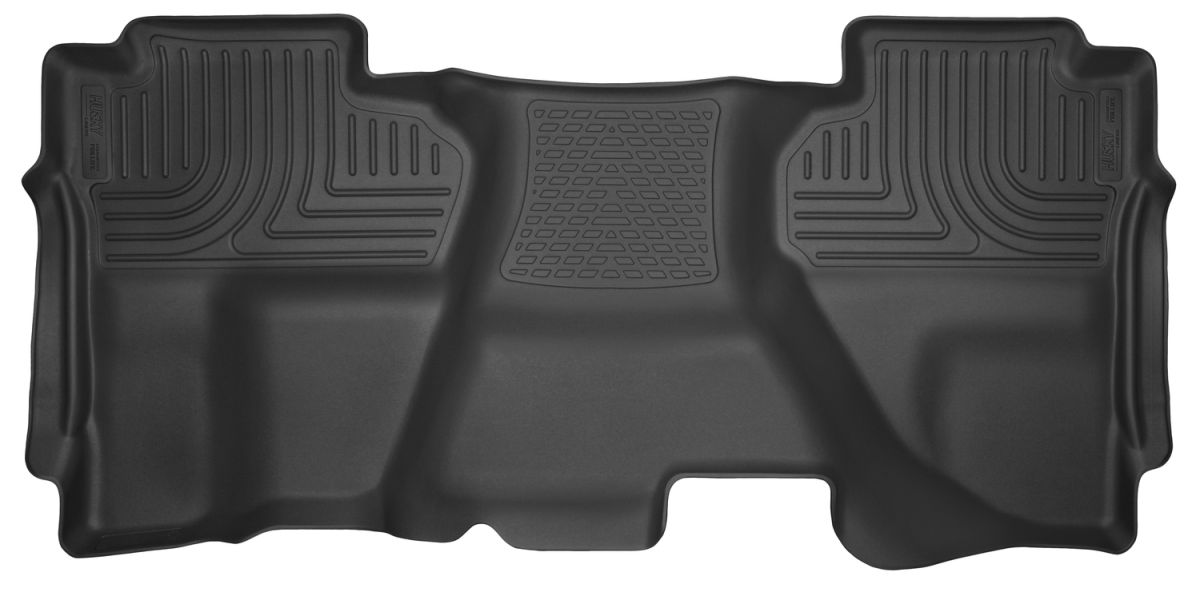 Husky Liners - Husky Liners 14-18 Silverado/Seirra 1500/2500 HD/3500 HD Double Cab 2nd Seat Floor Liner Full Coverage Black 53911