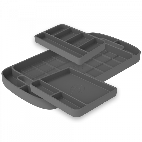 S&B - S&B Tool Tray Silicone 3 Piece Set Color Charcoal 80-1004