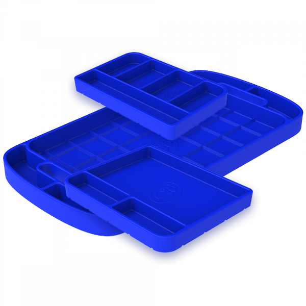 S&B - S&B Tool Tray Silicone 3 Piece Set Color Blue 80-1002