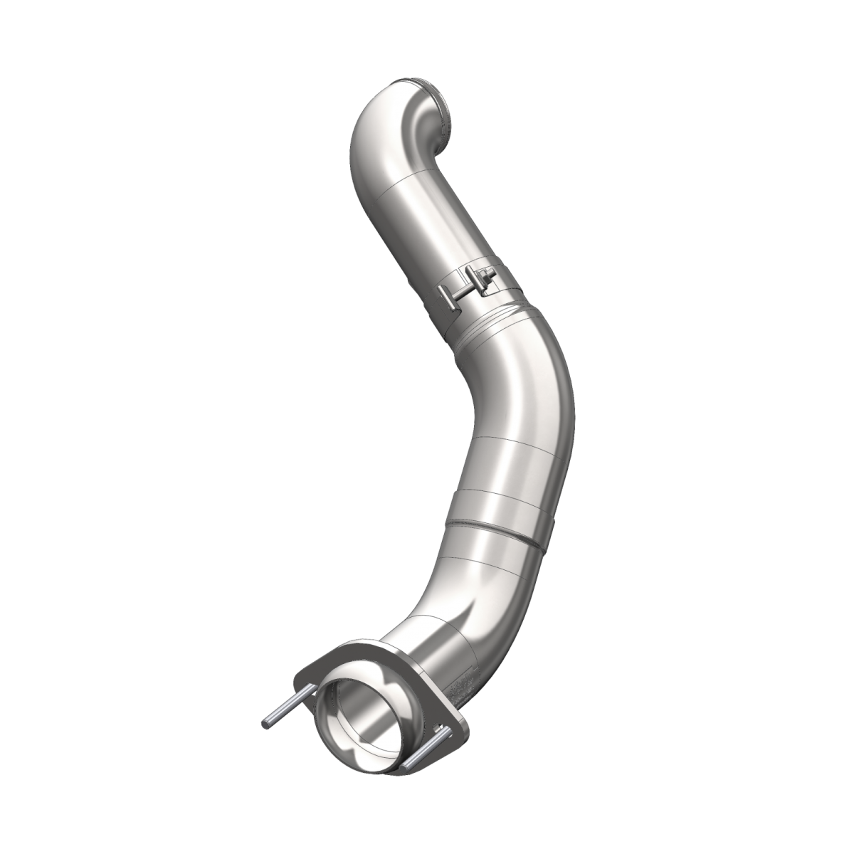 MBRP - MBRP 4 Inch Turbo Down Pipe For 11-15 Ford 6.7L Powerstroke Aluminized Steel EO Num. D-763-1 FALCA459