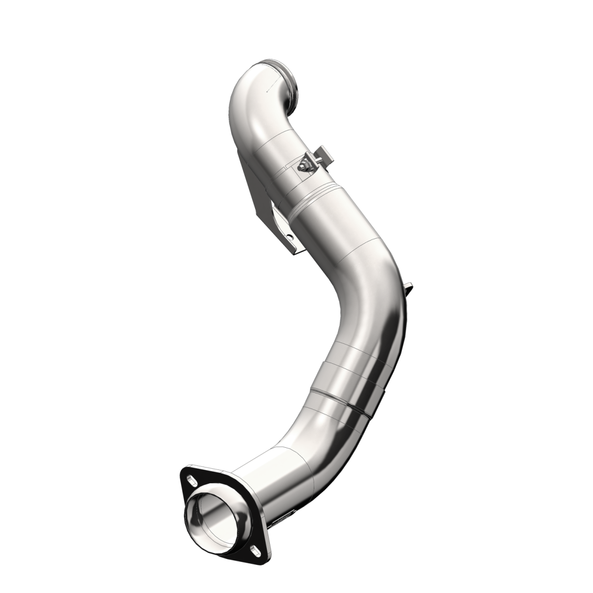 MBRP - MBRP 4 Inch Turbo Down Pipe For 15-16 Ford 6.7L Powerstroke Non Cab and Chassis Only T409 Stainless Steel EO Num. D-763-1 FS9CA460
