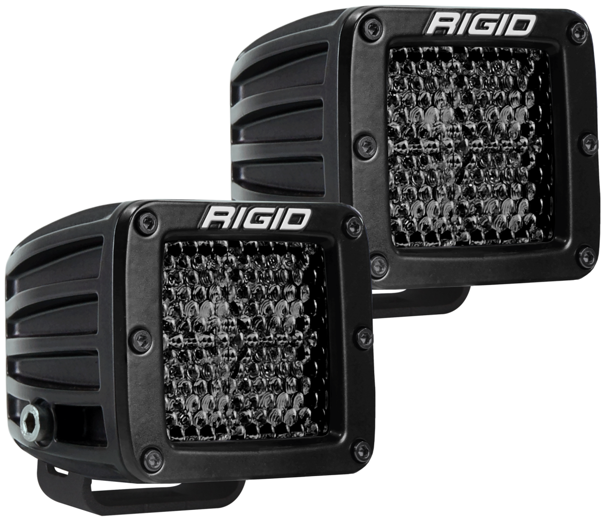 Rigid Industries - Rigid Industries Spot Diffused Midnight Surface Mount Pair D-Series Pro 202513BLK
