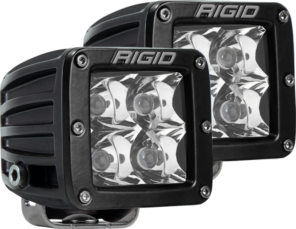 Rigid Industries - Rigid Industries Spot Surface Mount Black Pair D-Series Pro 202213