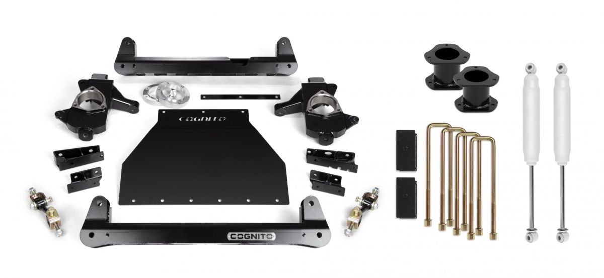 Cognito Motorsports Truck - Cognito Motorsports Truck 4-Inch Standard Lift Kit for 14-18 Silverado/Sierra 1500 2WD/4WD With OE Stamped Steel/Aluminum Arms 110-P0782