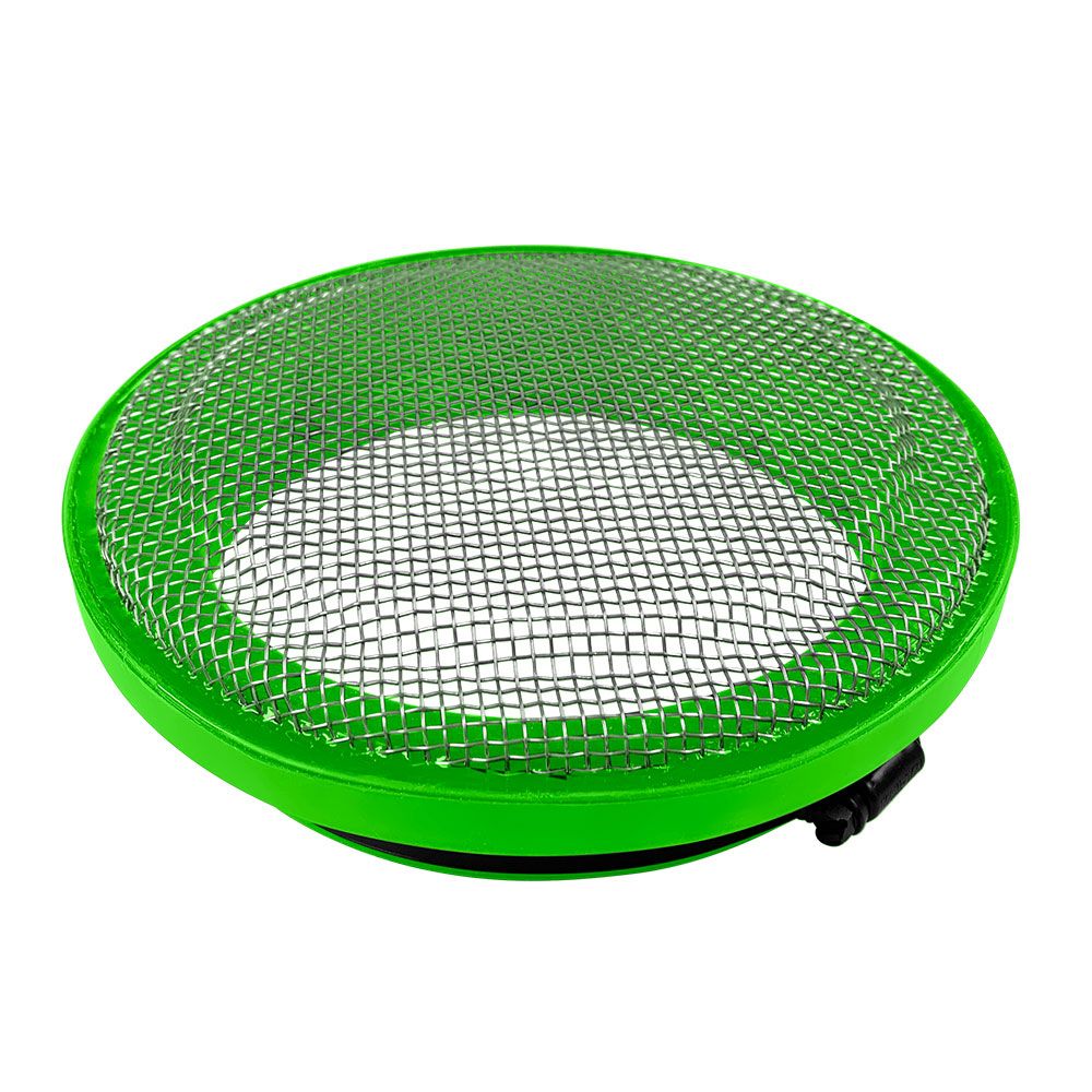 S&B - S&B Turbo Screen 6.0 Inch Lime Green Stainless Steel Mesh W/Stainless Steel Clamp 77-3008