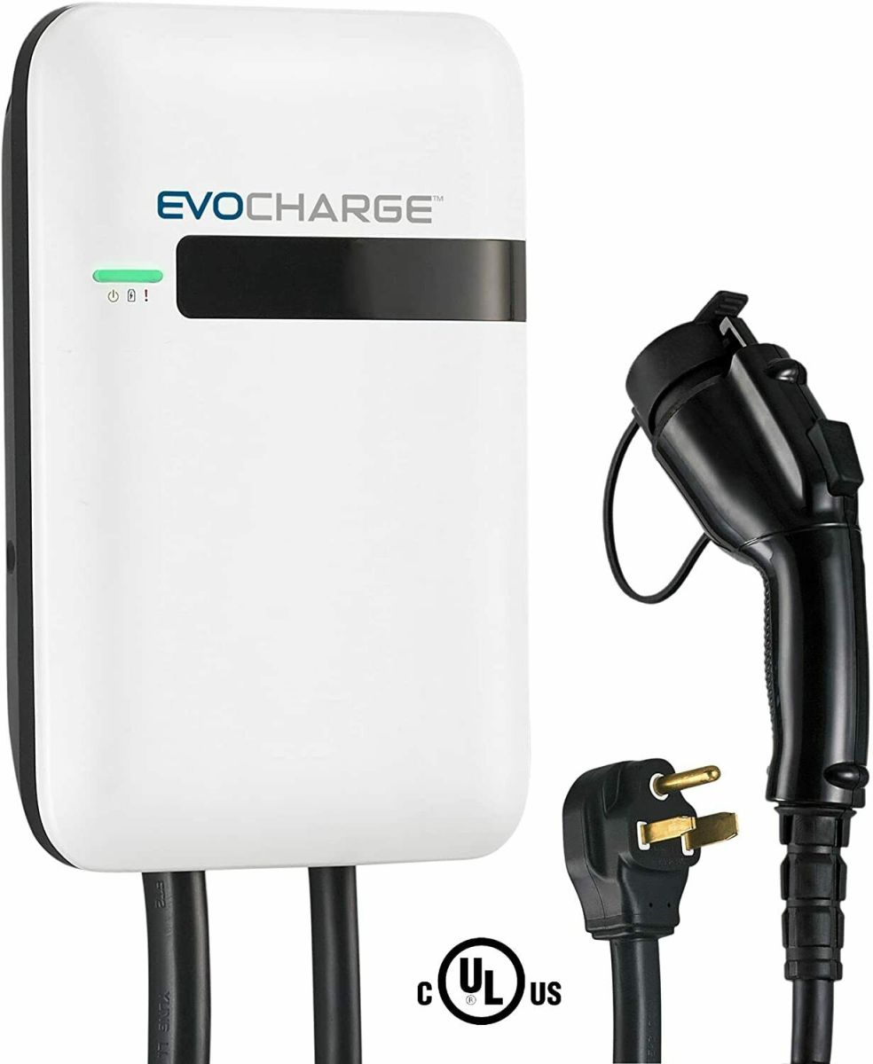 EvoCharge - EvoCharge 32A Level 2 UL Certified 240V EV Electric All Weather Vehicle Charger with 18' Cable