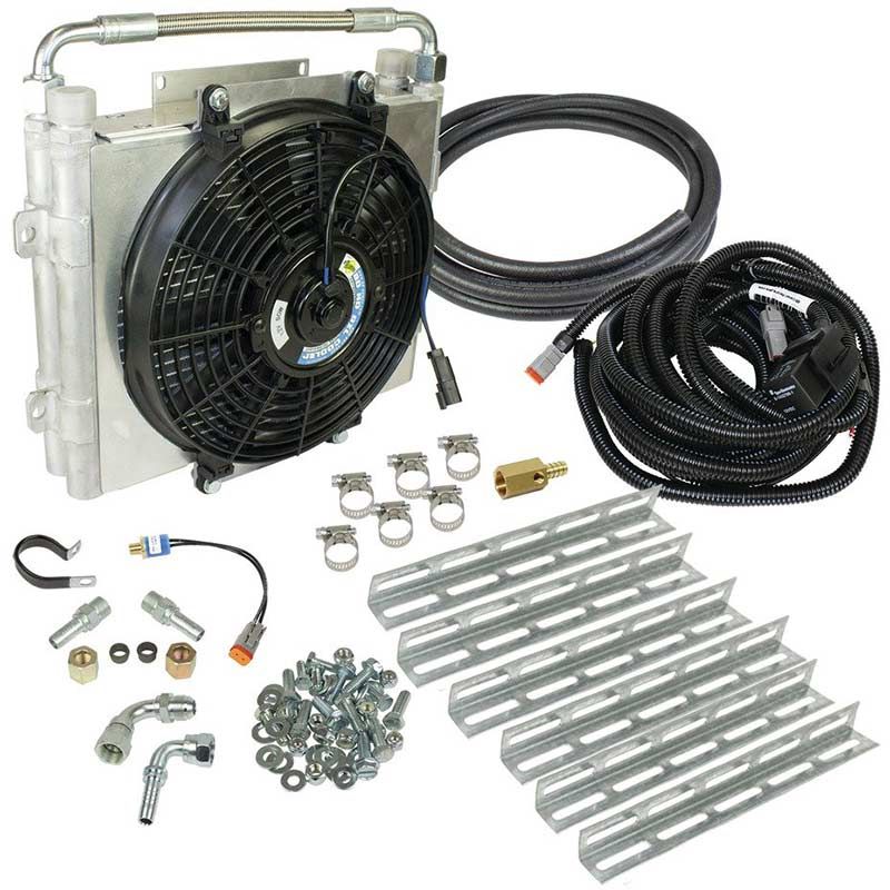BD-Power - BD-Power Xtrude Double Stacked Auxiliary Trans Cooler Kit