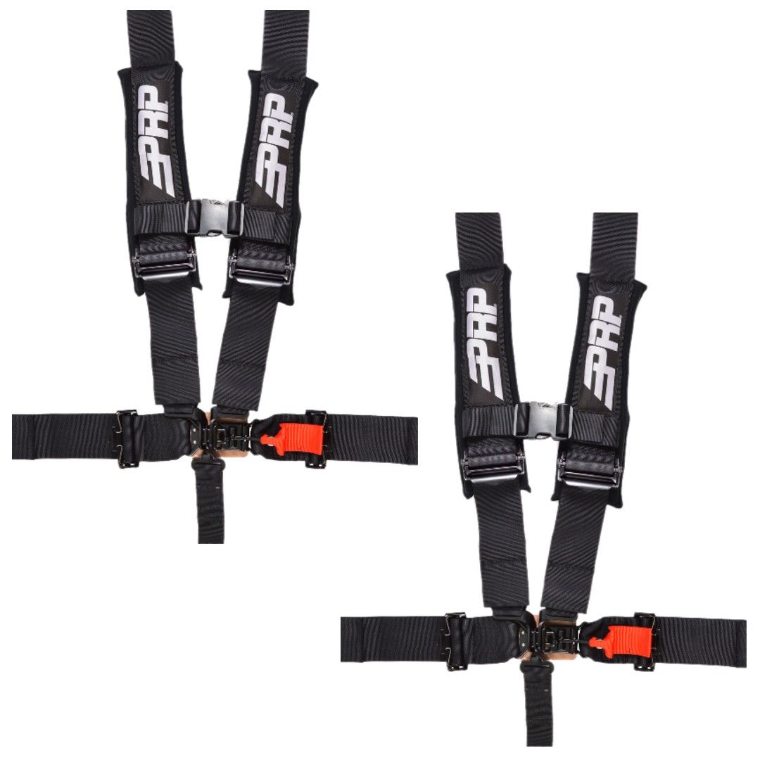 PRP SFI 16.1 Black 5-Point Adjustable Harness Set For Polaris RZR 900/1000/Turbo
