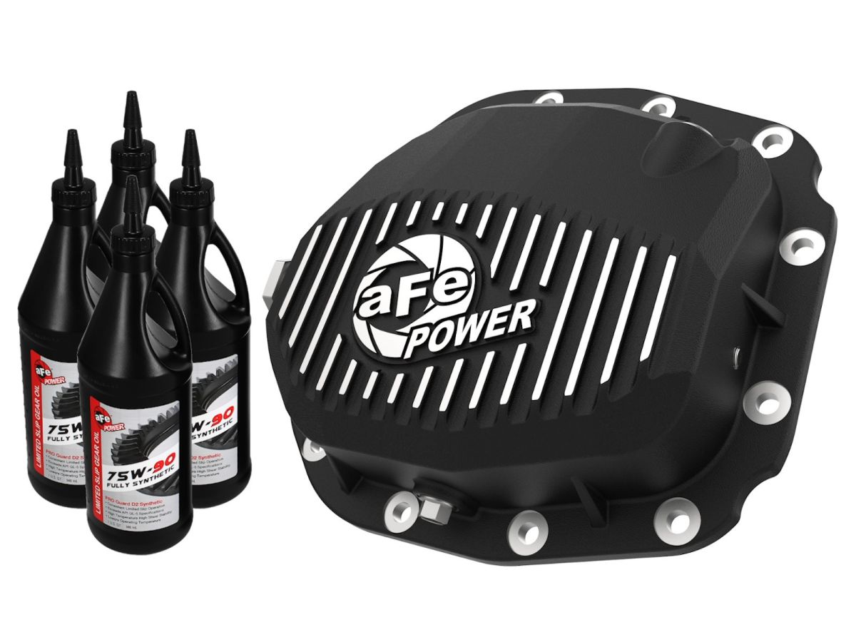 aFe Power - aFe Power Pro Series Black Rear Differential Cover w/ Gear Oil For 2015-2022 F-150 Super 8.8