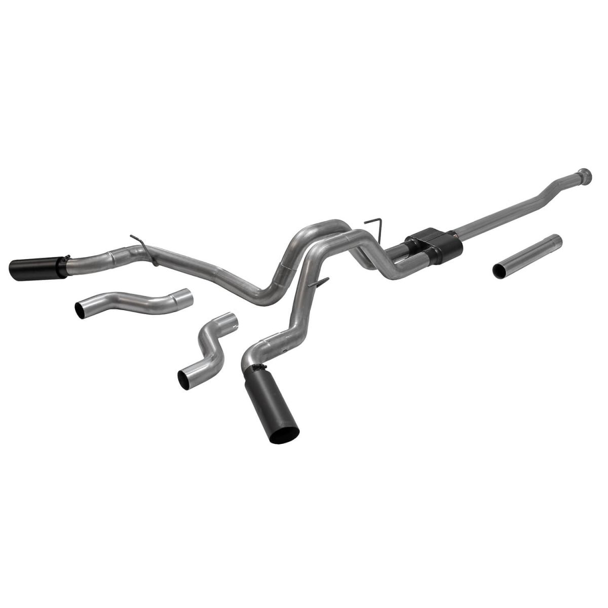 Flowmaster - Flowmaster 3" Outlaw Dual Cat-Back Exhaust System For 2021+ Ford F-150 2.7L 3.5L 5.0L
