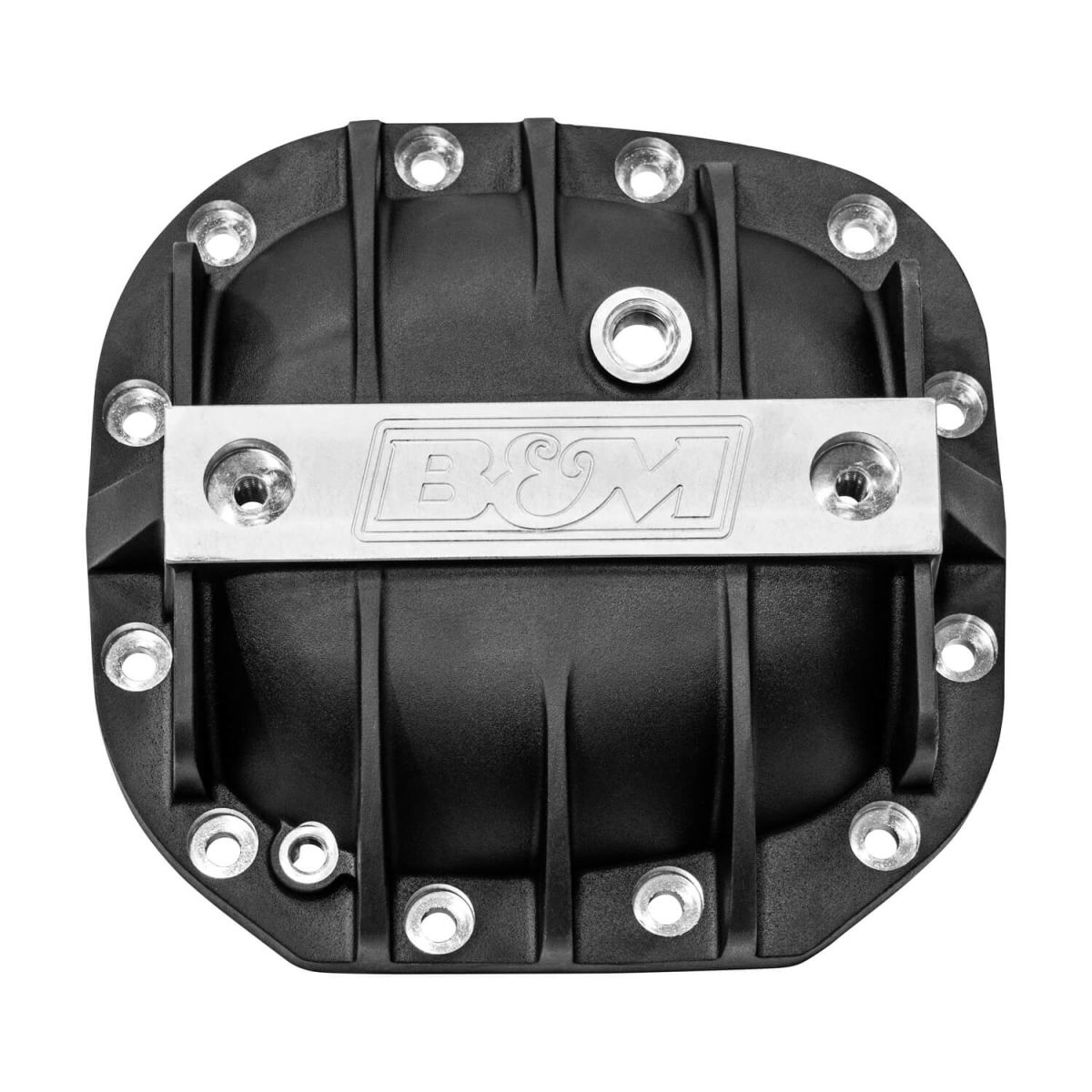 B&M - B&M Hi-Tek Black Aluminum Rear Differential Cover For 2015-2022 F-150 Super 8.8