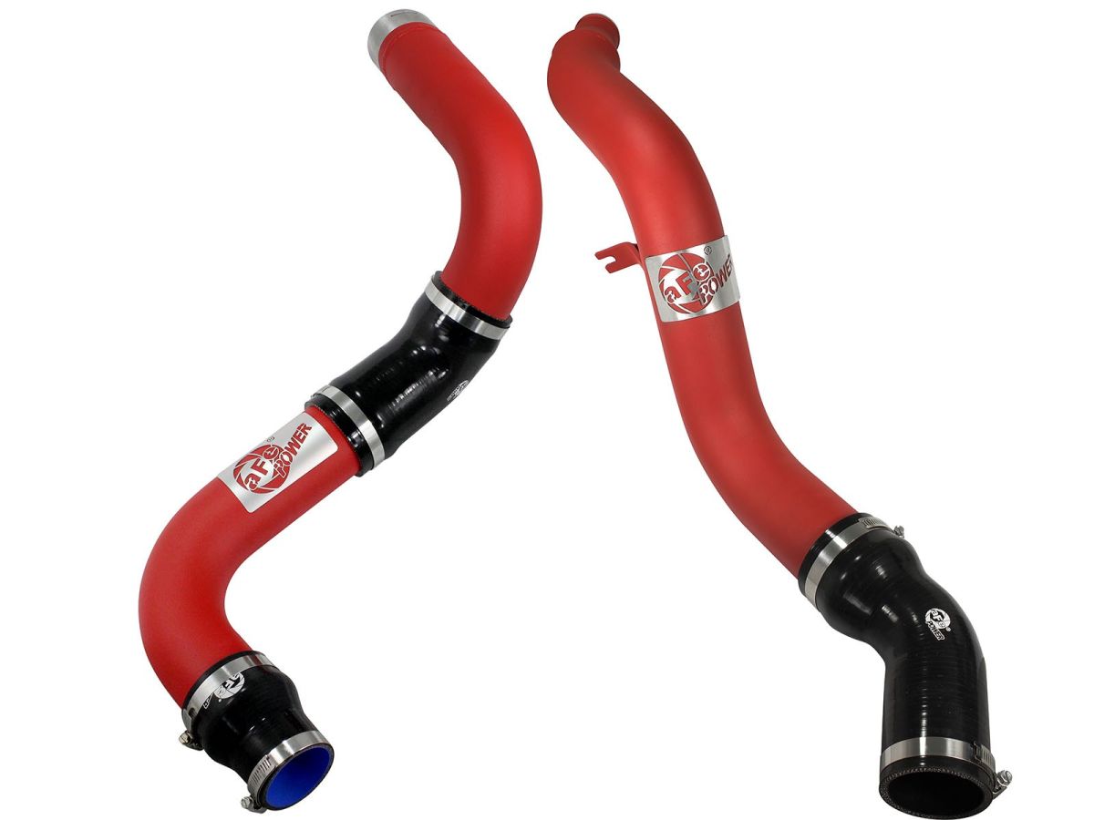 aFe Power - aFe BladeRunner 3" Red Hot & Cold Side Intercooler Pipe Kit For 14-15 Ram 3.0L EcoDiesel