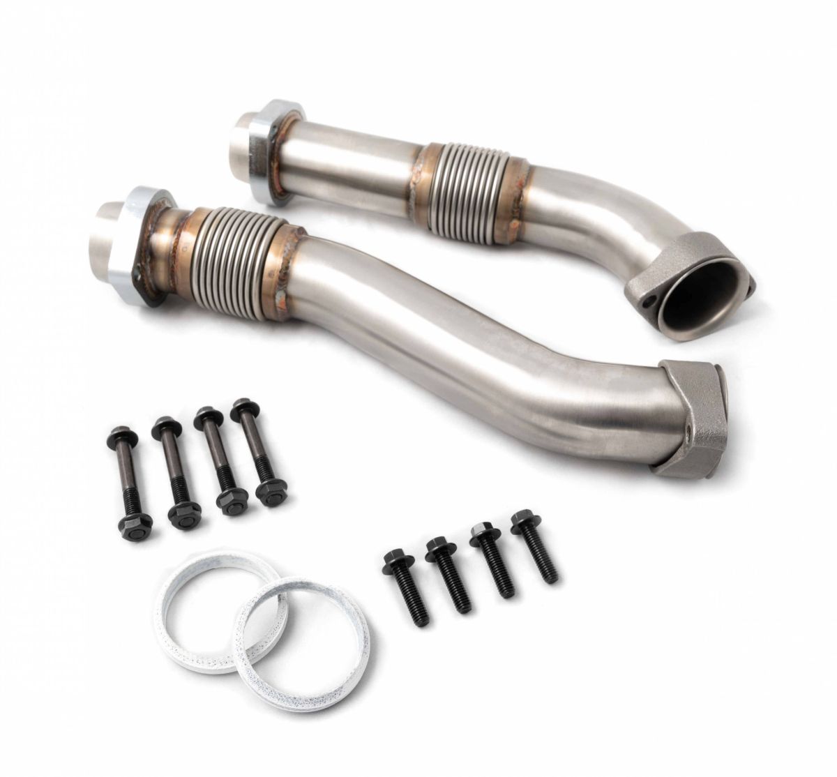 Rudy's Performance Parts - Heavy Duty Stainless Steel Bellowed Up Pipe Kit Early 1999 Ford 7.3L Powerstroke