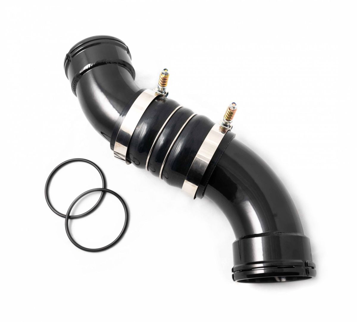 Rudy's Performance Parts - Rudy's Black Cold Side Intercooler Pipe Kit For 2006-2010 GMC Chevy LBZ LMM 6.6L