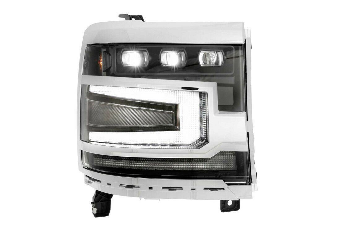 Morimoto - Morimoto LED Plug & Play Headlights Chrome Trim For 16-18 Chevy Silverado 1500