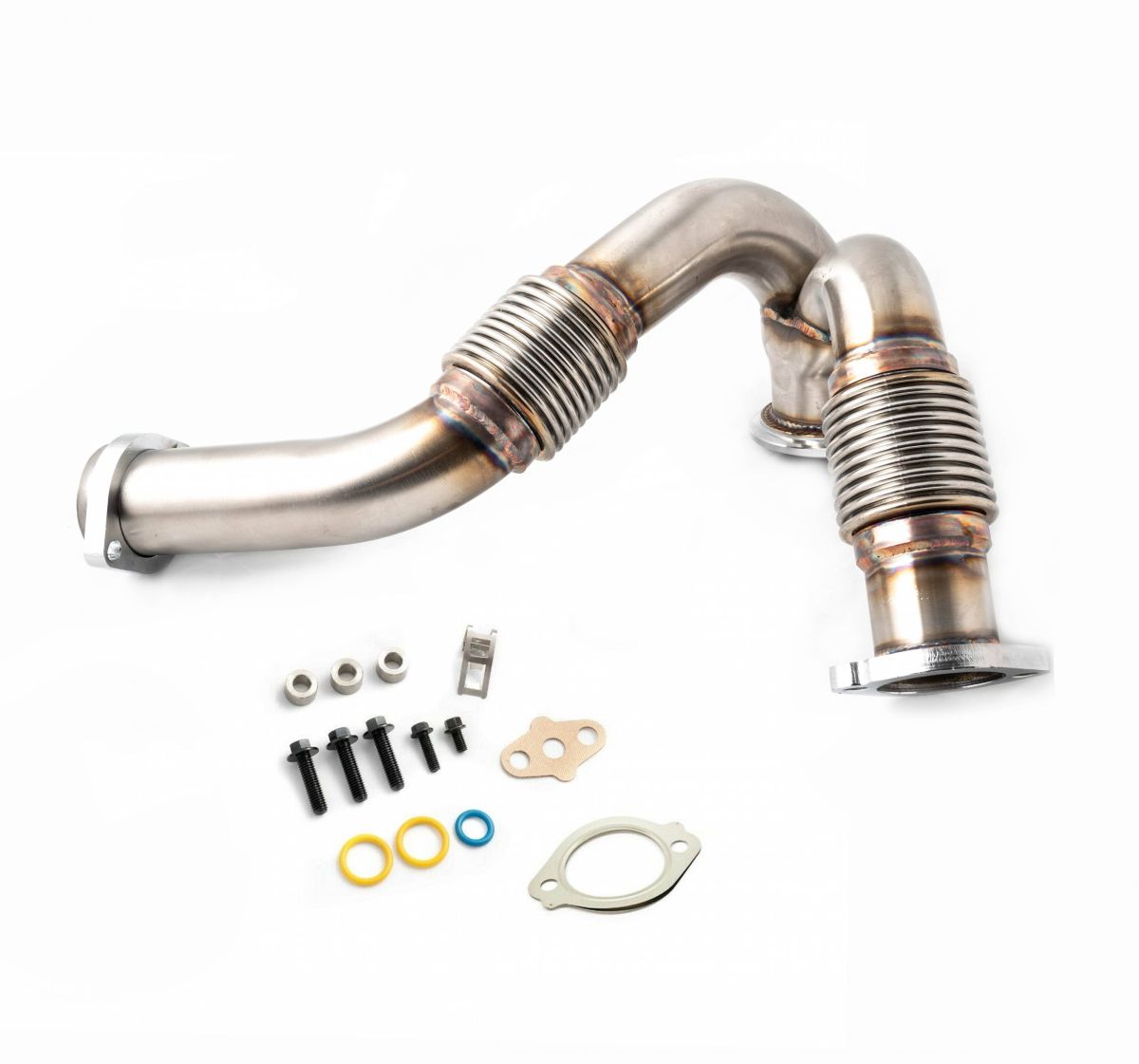 Rudy's Performance Parts - Rudy's HD Bellowed Y-Pipe Turbo Install Kit For 2003-2007 Ford 6.0L Powerstroke