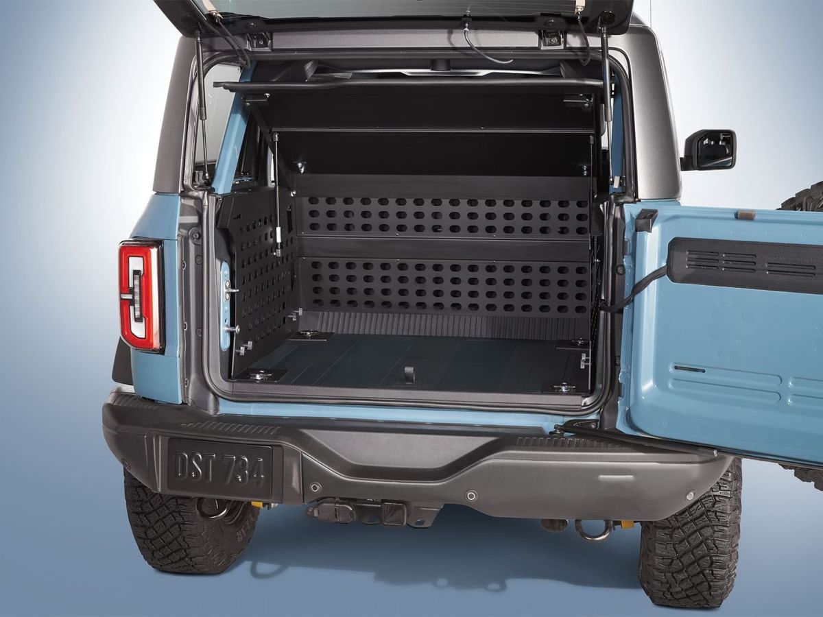 OEM Ford - OEM Ford Deluxe Raised Lid Lockable Cargo Area Enclosure For 2021+ Bronco 4-Door