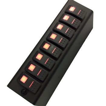 sPOD - sPOD Add-On Switch Panel w/ LED Switches for Touchscreen Systems Compatible with 07-08 Jeep Wrangler JK