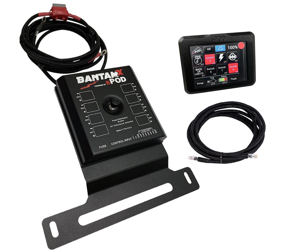 sPOD - sPOD BantamX Bluetooth Touchscreen Control Panel for 2019+ Jeep Wrangler JL / 2020+ Gladiator JT