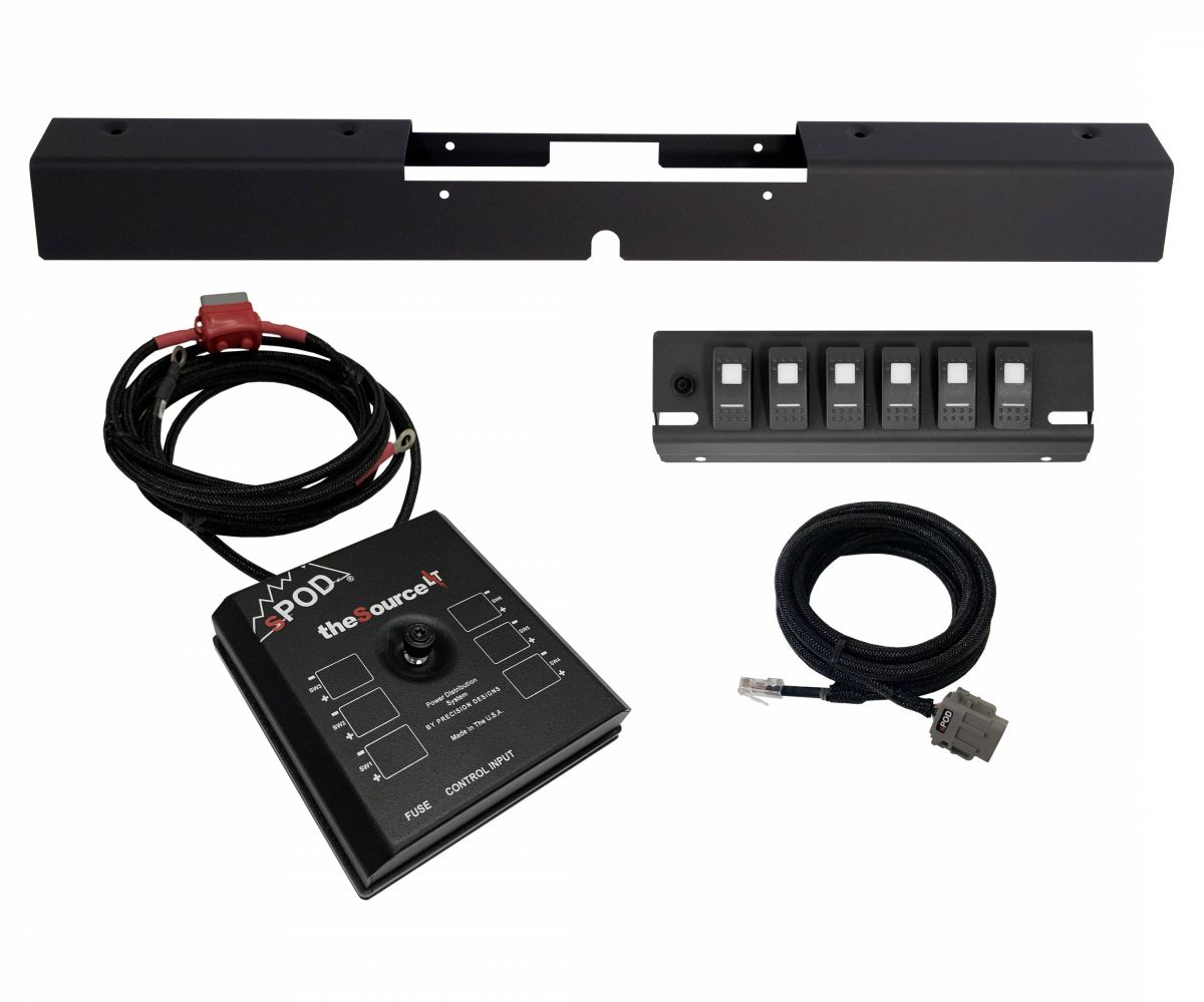 sPOD - sPOD SourceLT Bluetooth Switch Panel w/ LED Switches for 03-06 Jeep Wrangler TJ