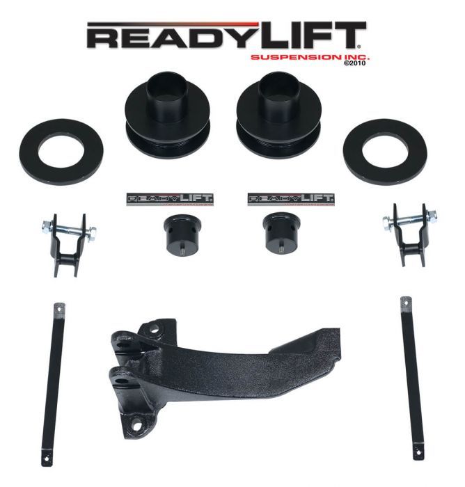 ReadyLift - ReadyLift 2.5" Front Leveling Kit W/ Track Bar Bracket For 05-07 Ford Super Duty