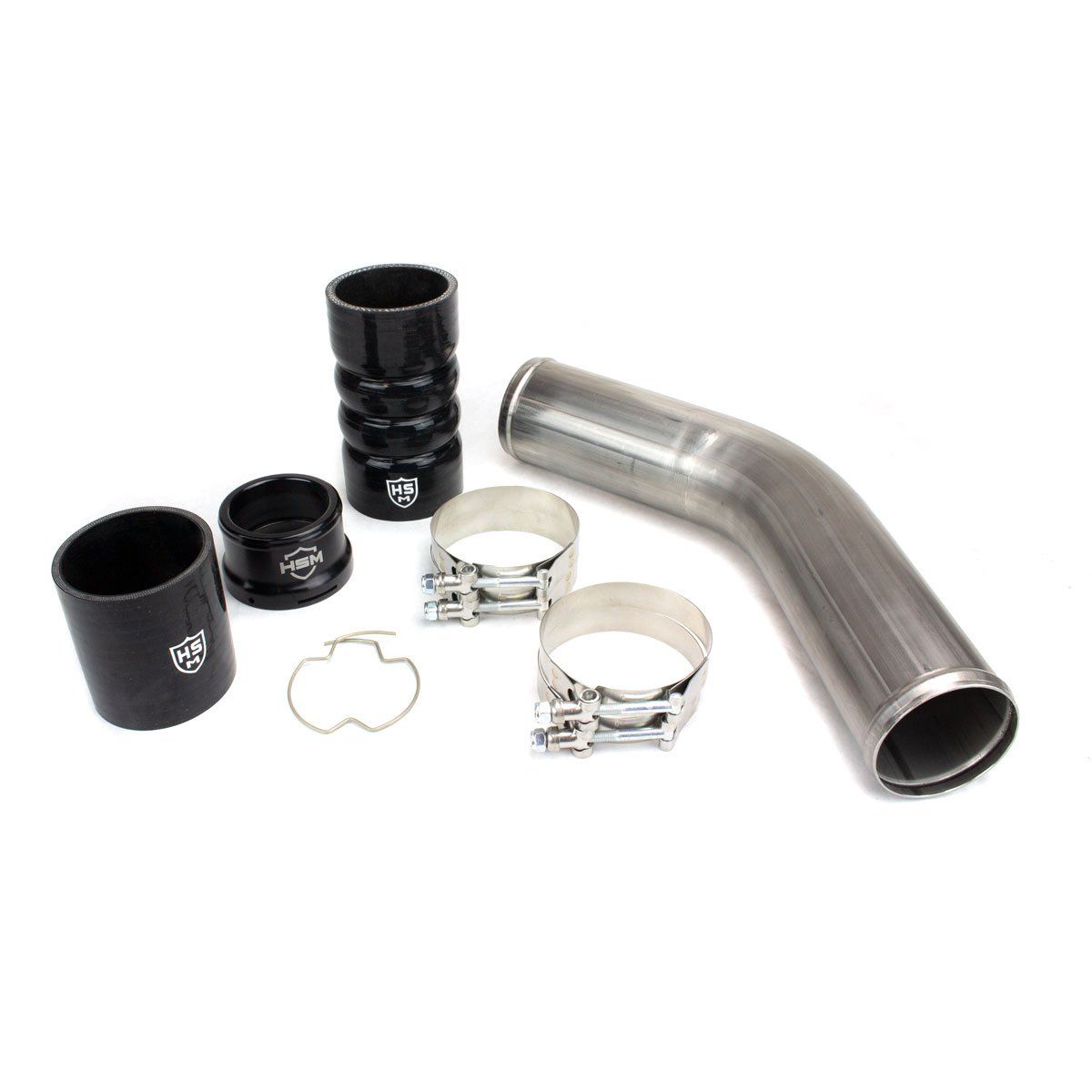 H&S Motorsports - H&S Raw Hot Side Intercooler Pipe Kit For 2011-2021 Ford 6.7L Powerstroke