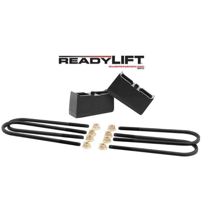 ReadyLift - ReadyLift Factory Style 3" Rear Block Kit For 1999+ Gm Silverado & Sierra 1500