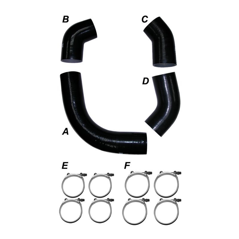 PPE - PPE Silicone Hose Kit With Stainless Clamps For 2001 GM 6.6L LB7 Duramax Diesel