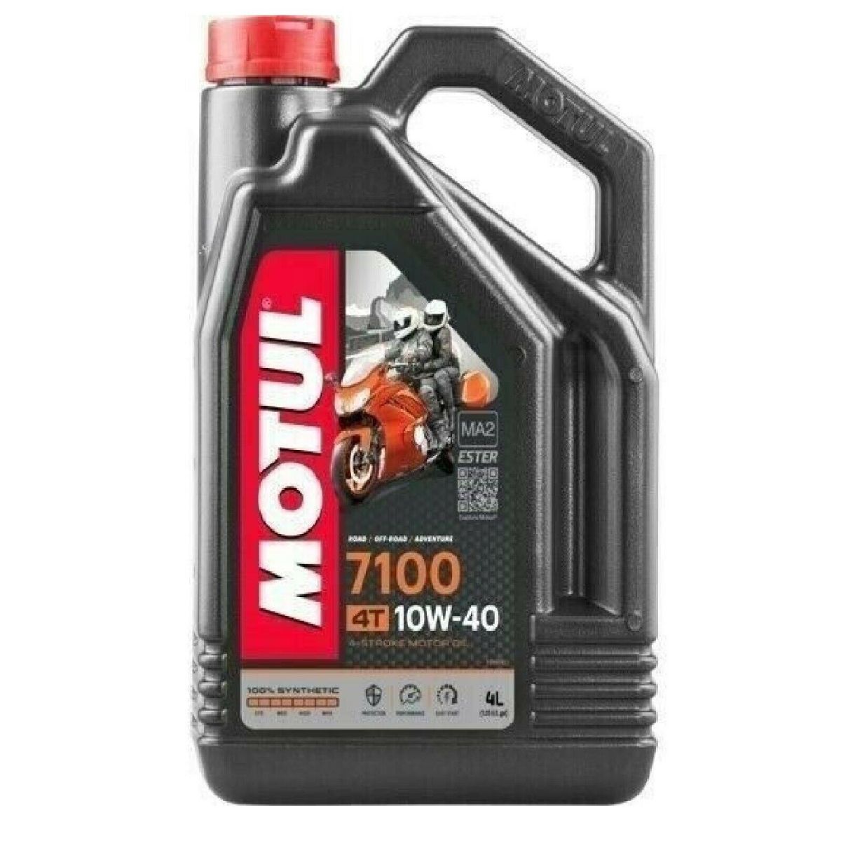 Motul - Motul 4 Liter 7100 4T 10W-40 100% Synthetic Ester Motorcycle Engine Oil 104092