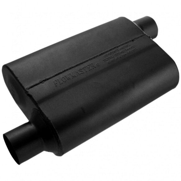 Flowmaster - Flowmaster 40 Series 2.5" In/Out Offset Aggressive Chambered Universal Muffler