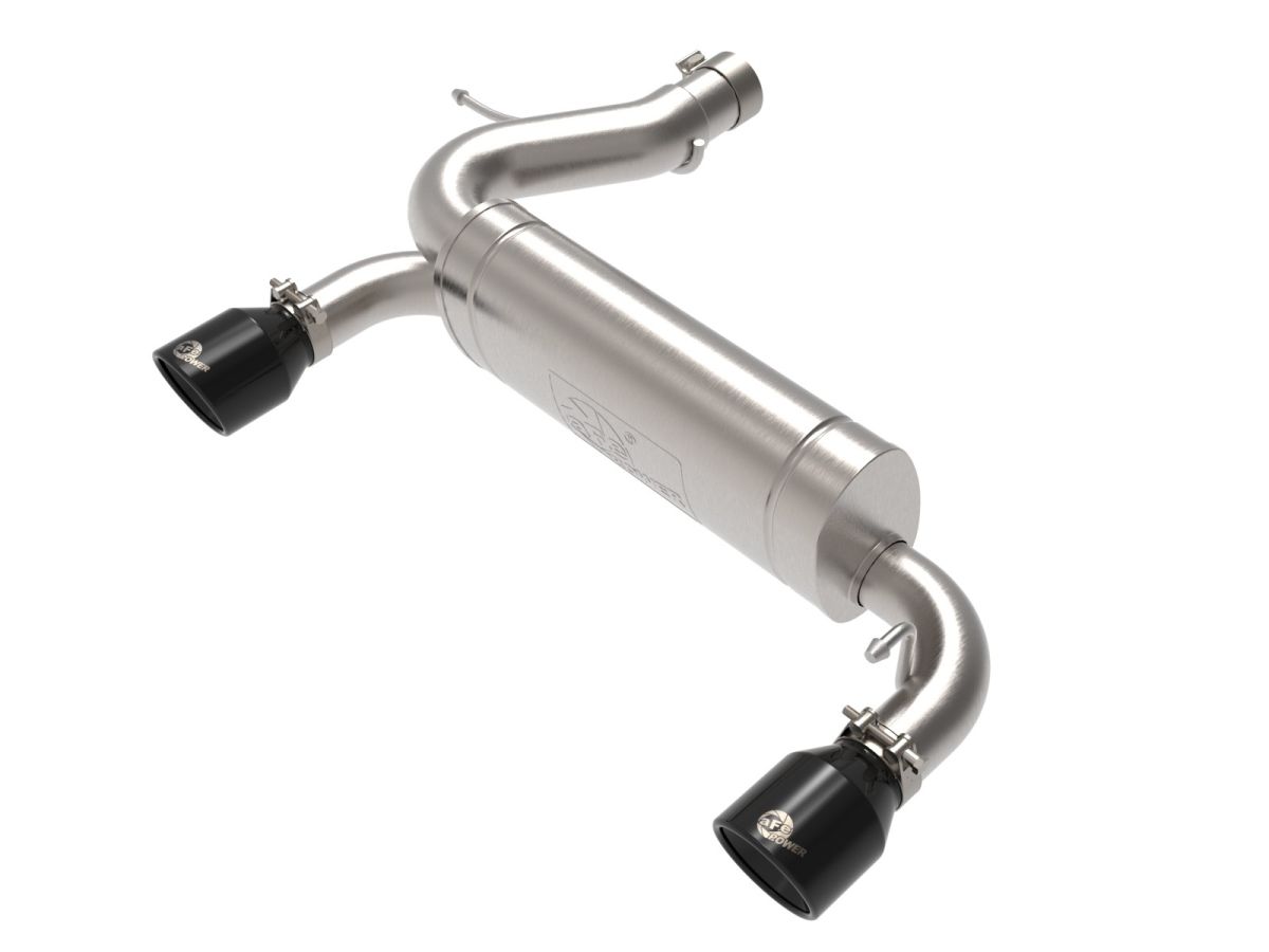 Icon Vehicle Dynamics - AFE Vulcan Series Stainless Axle-Back Exhaust W/ Black Tips For 21+ Ford Bronco