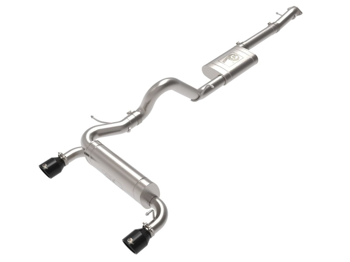 Icon Vehicle Dynamics - AFE Vulcan Series Stainless Cat-Back Exhaust W/ Black Tips For 21+ Ford Bronco