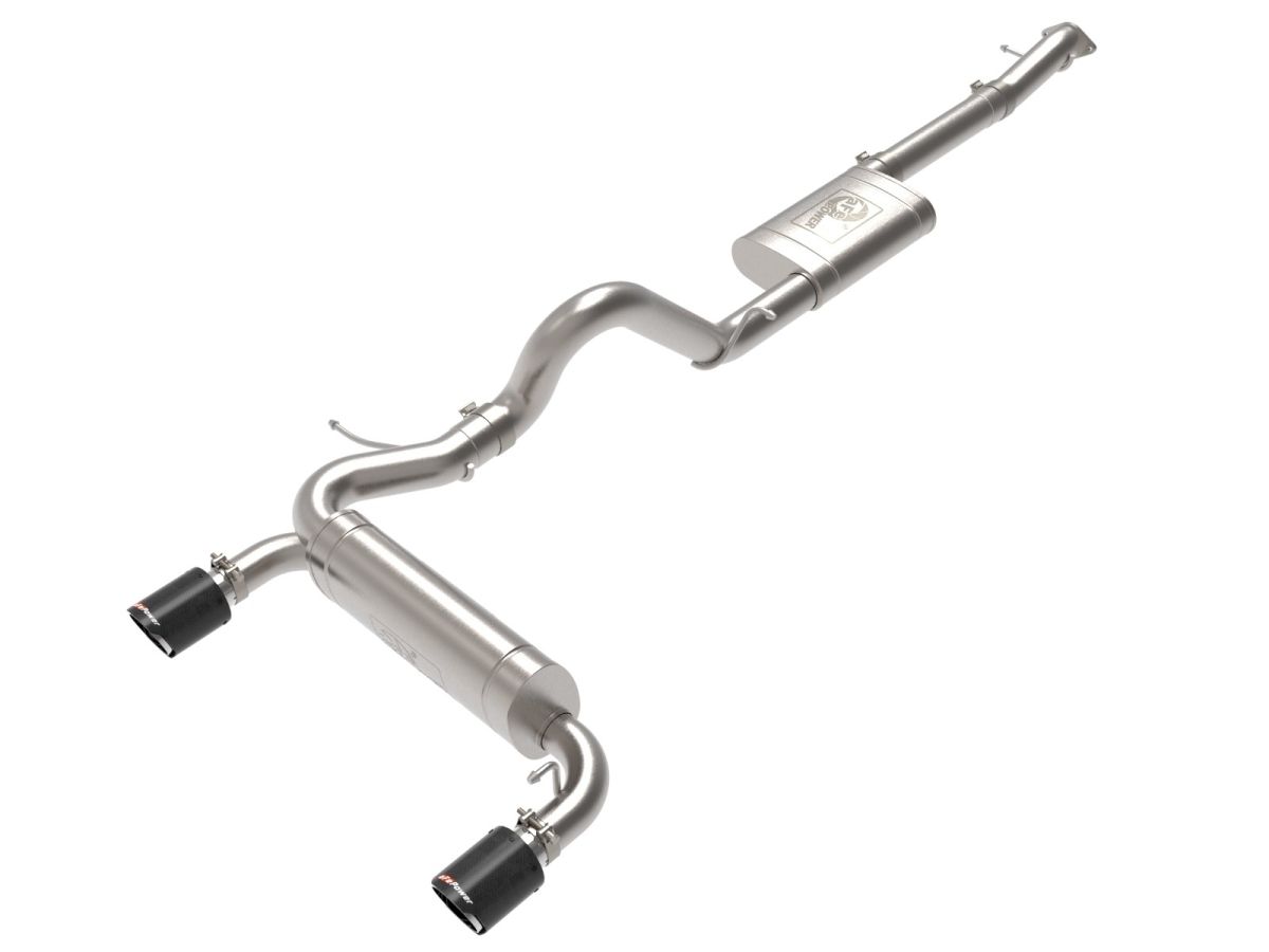 Icon Vehicle Dynamics - AFE Vulcan Series Stainless Exhaust W/ Carbon Fiber Tips For 2021+ Ford Bronco