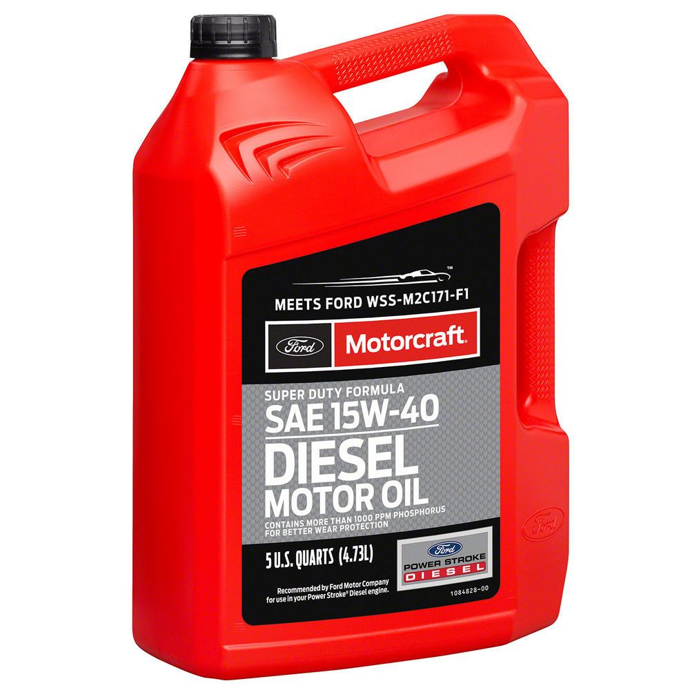 OEM Ford - Motorcraft 5QT SAE 15W-40 Synthetic Blend Oil For Ford Super Duty 7.3L/6.0L/6.7L