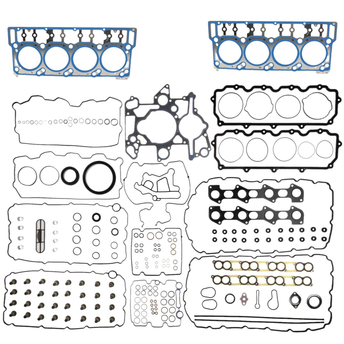OEM Ford - OEM 18MM Head Gaskets - Mahle Engine Rebuild Kit For 03-06 Ford 6.0L Powerstroke