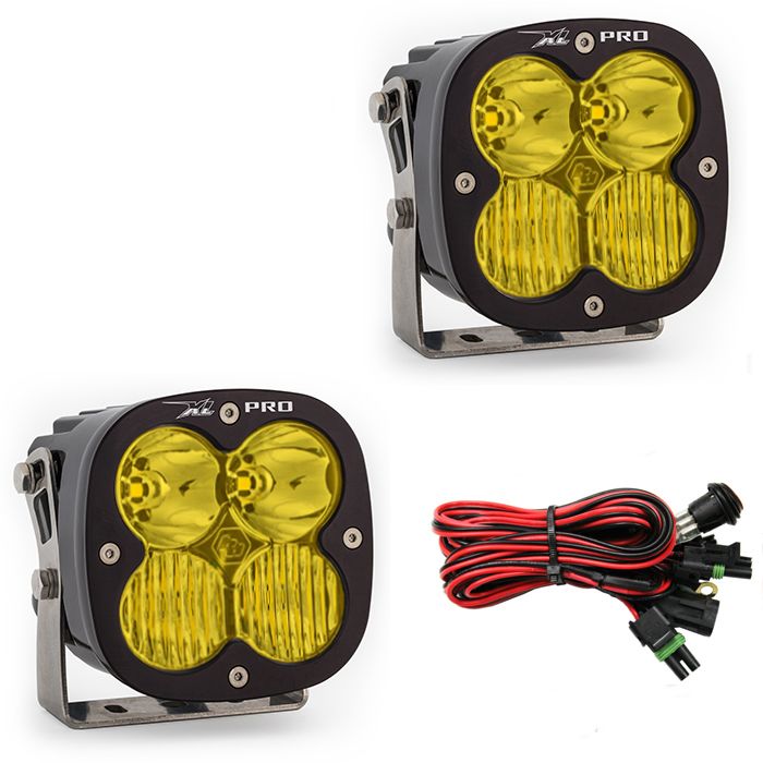 Baja Designs - Baja Designs XL Pro Amber LED Driving/Combo Light Pods 4,600 Lumens - Pair