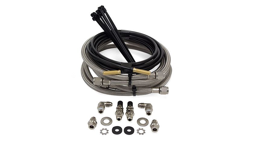 Air Lift - Air Lift Loadlifter 5000 Ultimate Plus Braided Stainless Upgrade Hardware Kit
