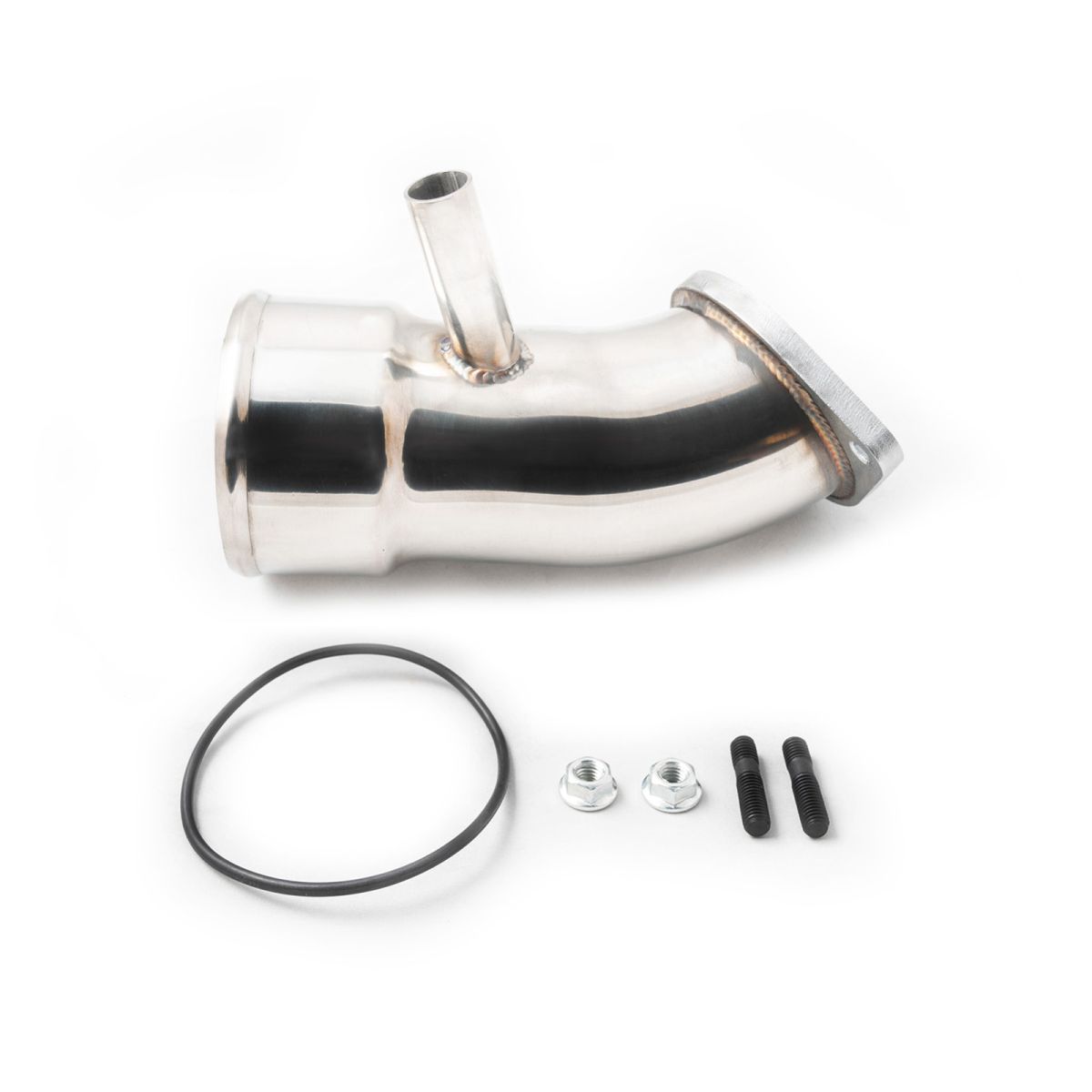 Rudy's Performance Parts - Rudy's 3.5" Polished Turbo Intake Horn Kit For 2017-2019 GM 6.6L L5P Duramax