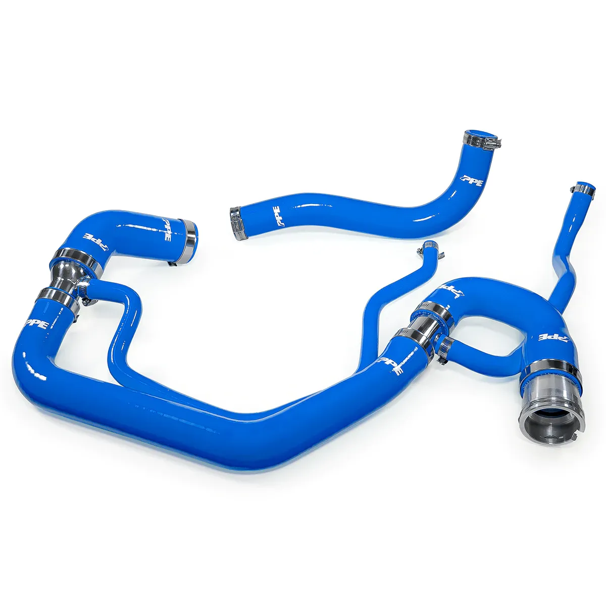 PPE - PPE Blue Silicone Upper & Lower Coolant Hose Kit For 2006-2010 GM 6.6L Duramax