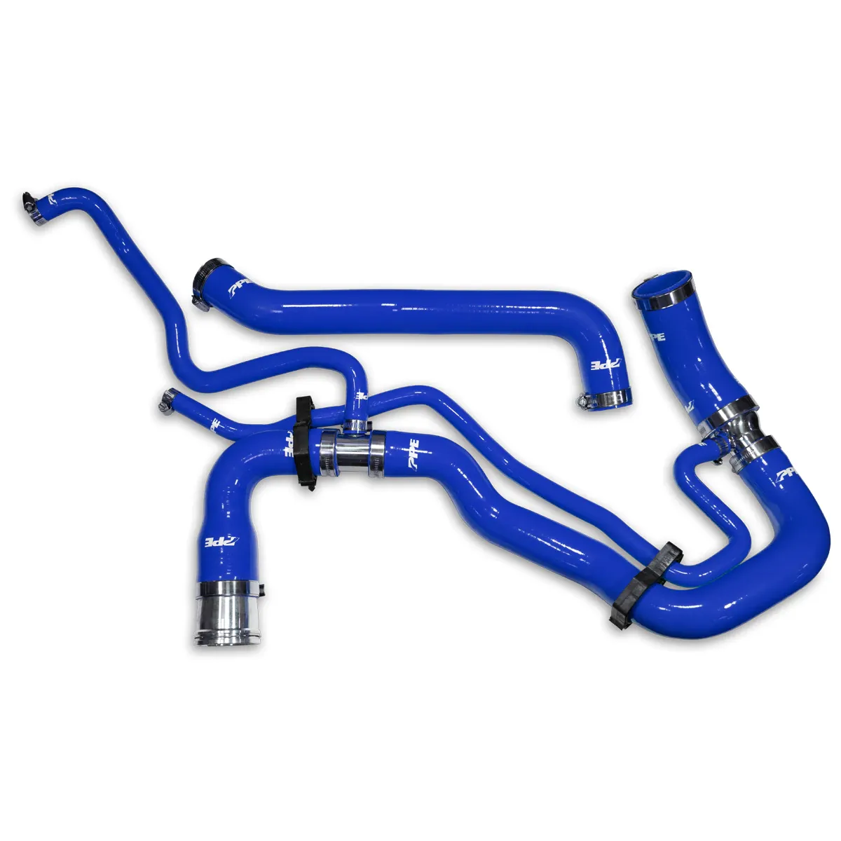 PPE - PPE Blue Silicone Upper & Lower Coolant Hose Kit For 2011-2016 GM 6.6L Duramax