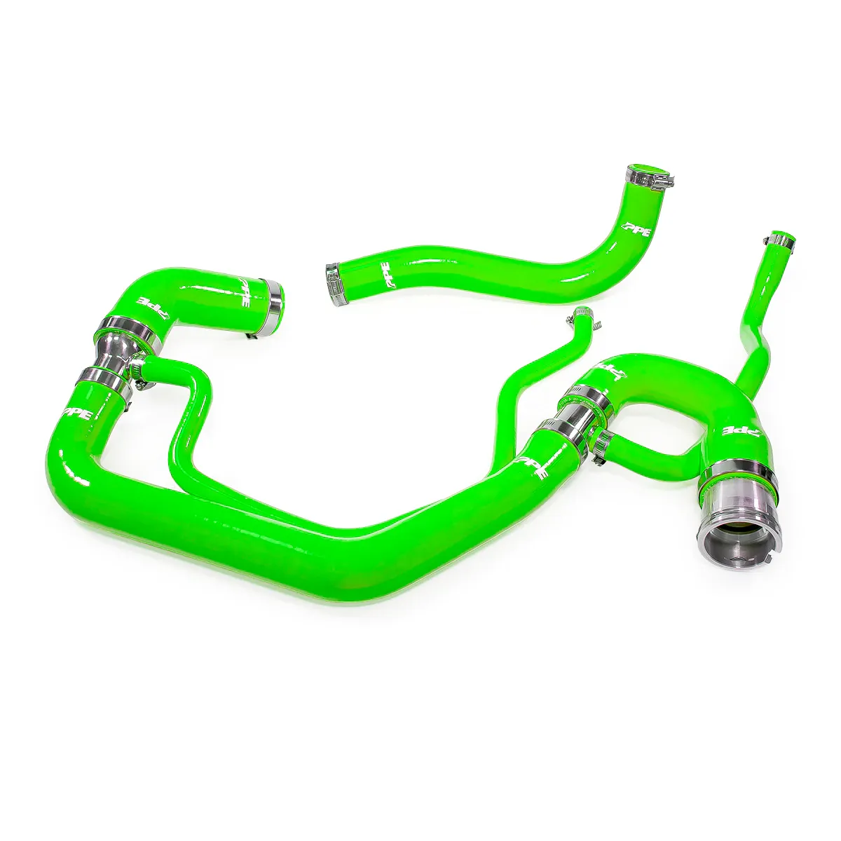 PPE - PPE Green Silicone Upper & Lower Coolant Hose Kit For 2006-2010 GM 6.6L Duramax