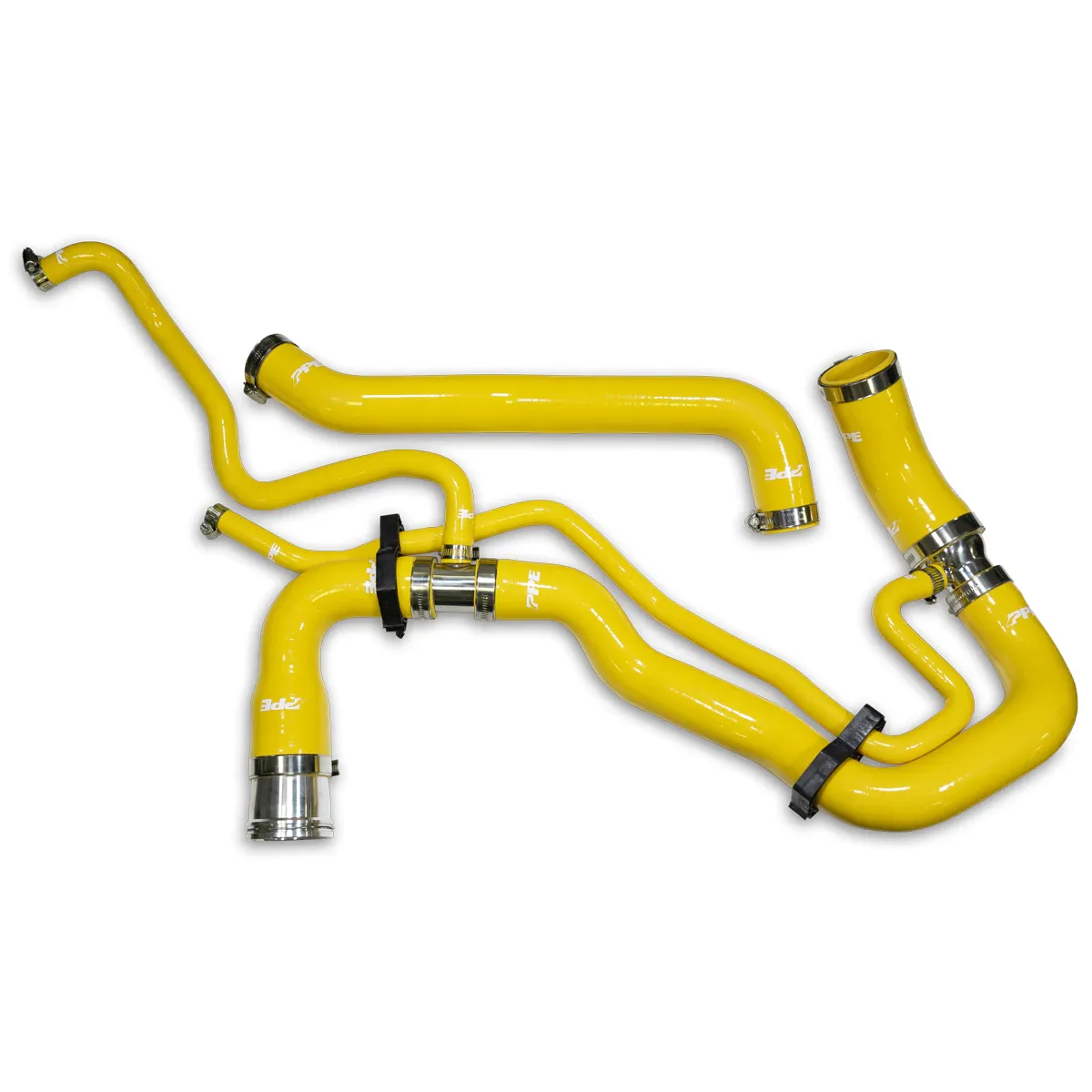 PPE - PPE Yellow Silicone Upper & Lower Coolant Hose Kit For 2011-2016 GM 6.6L Duramax