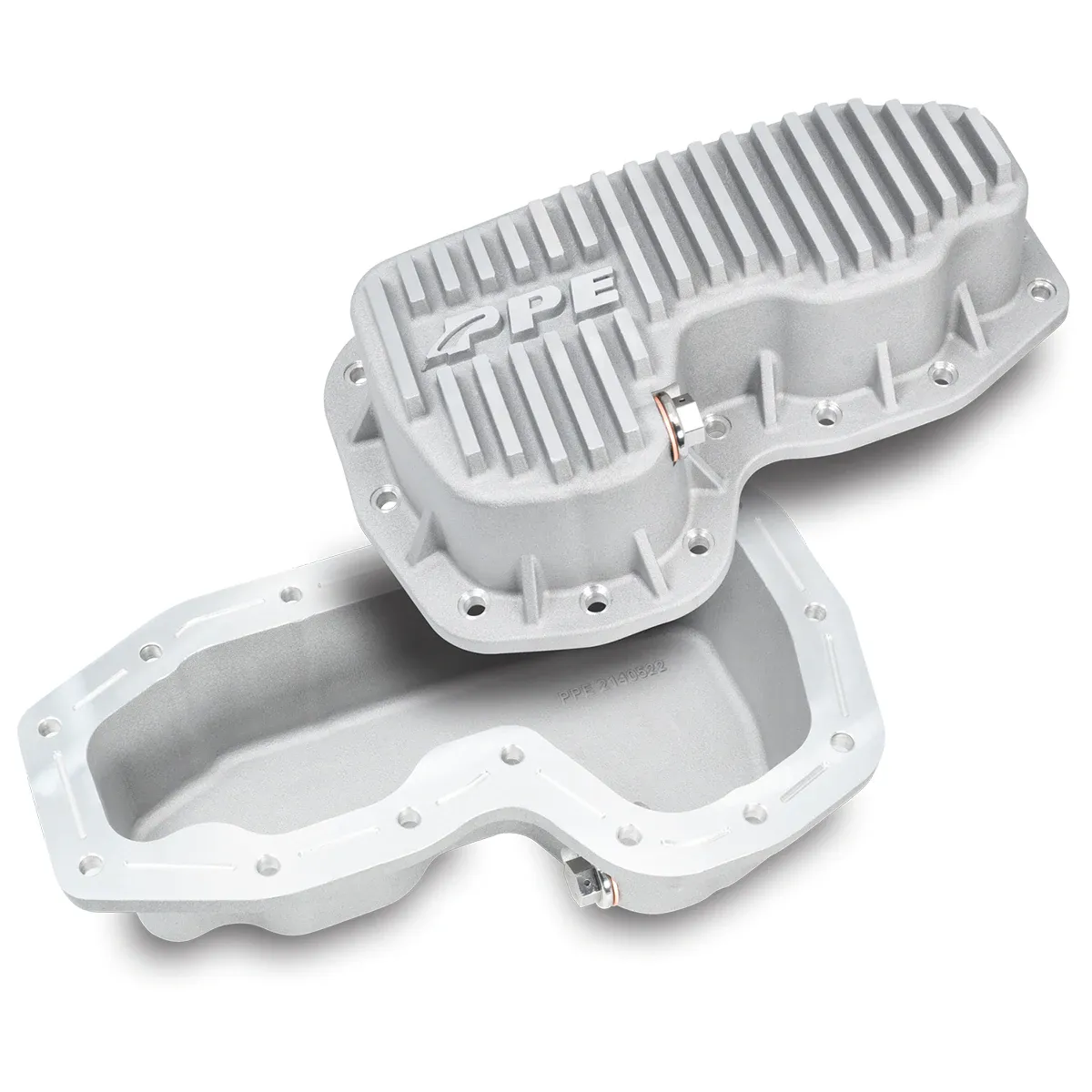 PPE - PPE Heavy Duty Raw Aluminum Oil Pan For 2011-2022 Jeep Grand Cherokee 3.6L Gas